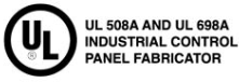 UL listed: UL 508A and UL 698A industrial control panel fabricator